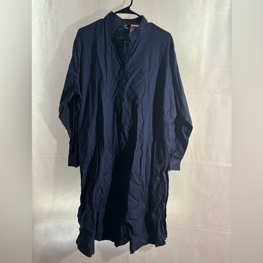 East essence navy blue button tunic 3xl. NWT